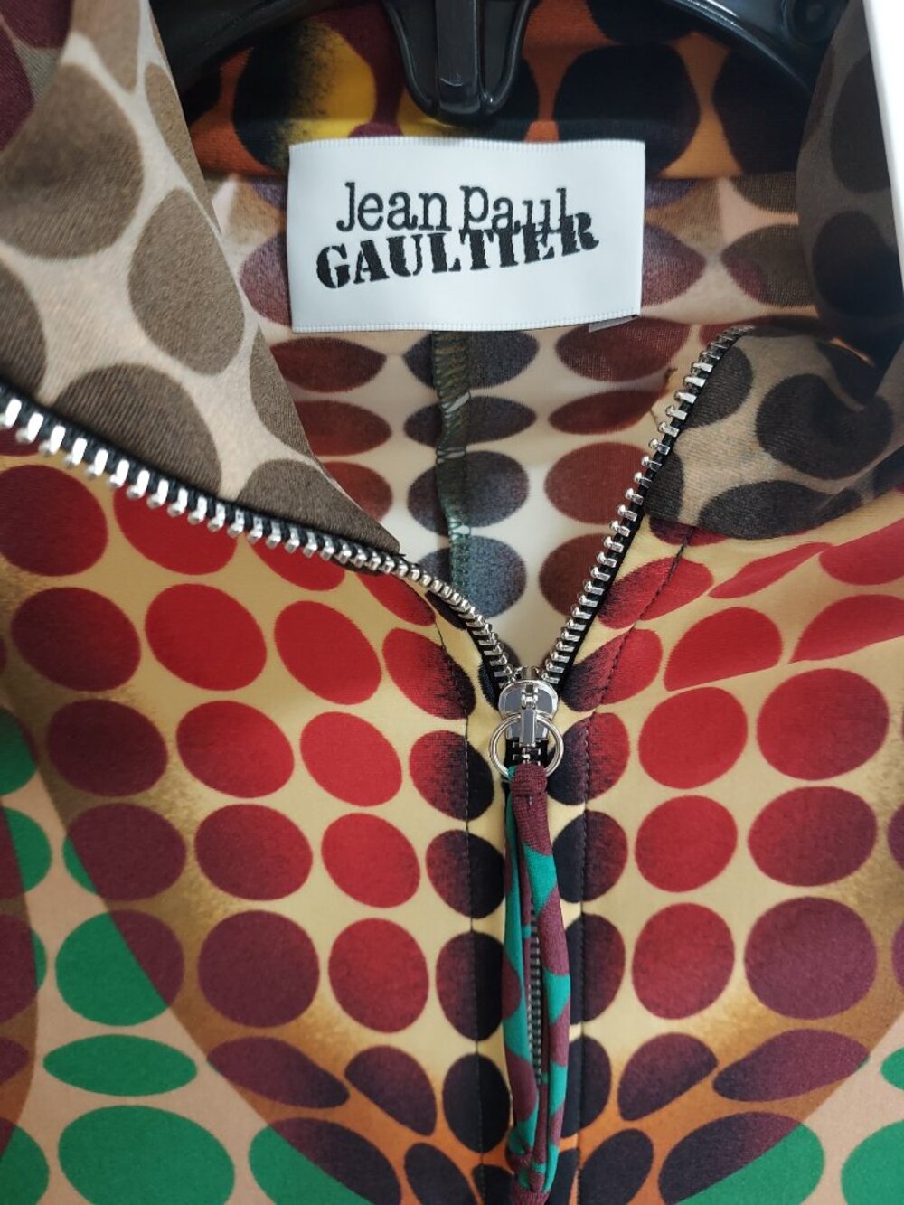 Jean Paul Gaultier High Neck Zip Up Midi Illusion Dress - Picture 5 of 10